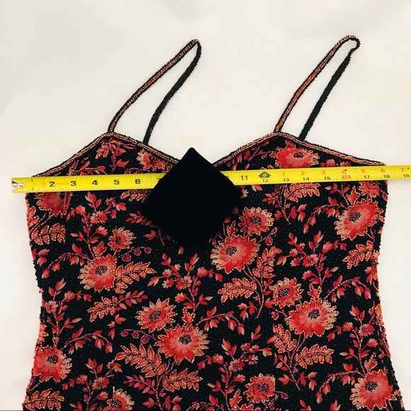 Silk Dress~Stunning & Beaded / Paradise..NY. / Host Pick - Picture 10 of 16